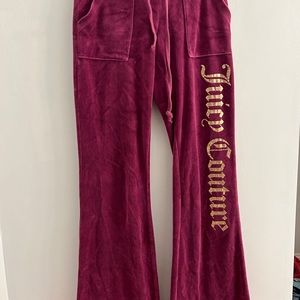 Vintage 90’s juicy couture Maroon sweatpants